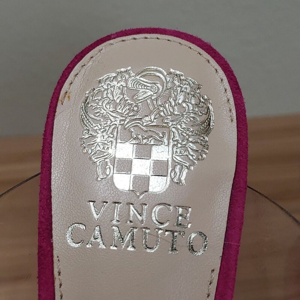 Vince Camuto Womens Kempern Pink Pointed Toe Slip On Mule Heels Size 6M - Picture 5 of 6